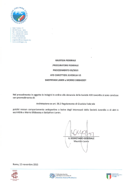 Viale Tiziano, 74 00196 Roma - Italia Tel. +39.06.8797.4819 Fax +