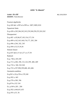 matematica - Liceo Mazzini