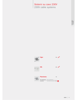 Sistemi su cavo 230V 230V cable systems new new