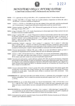 Materie esame di Stato all`estero as 2013-2014