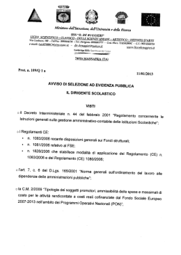 Ministero dcﬂ`fstmzionc, del] Universit&agrave; e (folk Ricerca