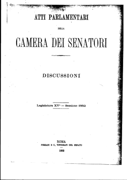 CAMERA DEI SENAT - Senato della Repubblica