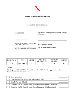 Decreto Dirigenziale n. 155/2015