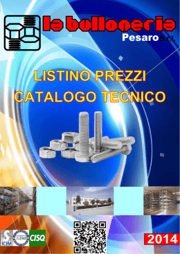 Vedi catalogo - La Bulloneria Pesaro srl