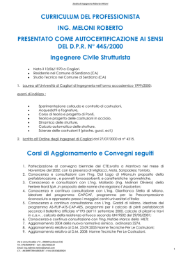 CV - Unione dei comuni del Parteolla e basso Campidano