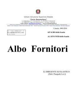Albo fornitori