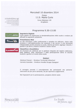 La scuola del futuro, oggi