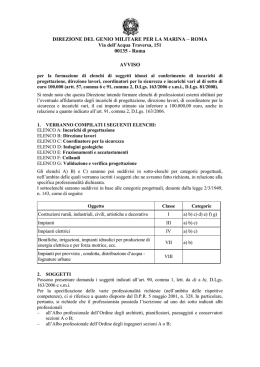 avviso - Ordine dei Geologi del Lazio