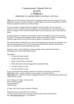 &laquo; TAL&igrave;A &raquo; - 1&deg; Istituto Comprensivo GM COLUMBA