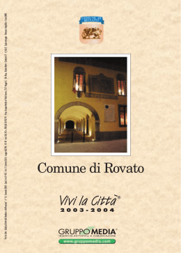 &yen; Guida Rovato - Noi Cittadini in TV