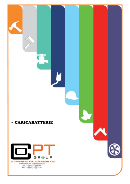 &bull; CARICABATTERIE
