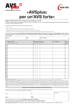 «AVSplus: per un`AVS forte» - AHVplus