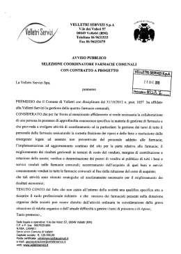 00049 Velletri (RM) Telefono 06 9631533