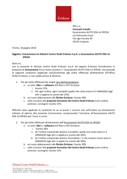 accordo Erickson-Aiuto DSA La Spezia - Alberghiero "G.CASINI"