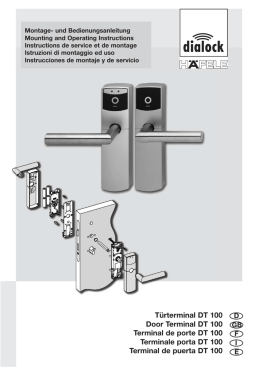 Türterminal DT 100 Door Terminal DT 100 Terminal de porte DT 100