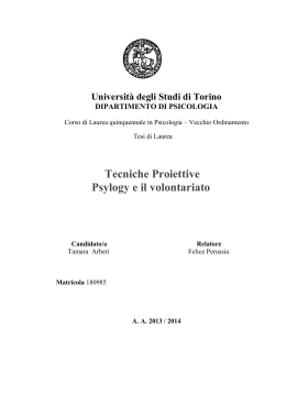 test proiettivo psylogy - Arsalus Medical Services