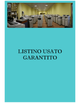 LISTINO USATO GARANTITO