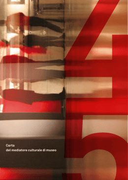 Carta del mediatore culturale di museo