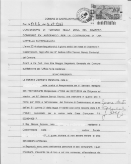contratto rep. n. 8422 - Comune di Castelvetrano Selinunte