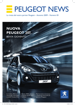 Nuova PEuGEoT 207.