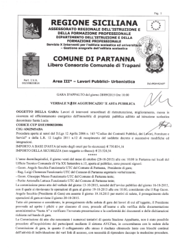 Verbale n. 8 di aggiudicazione asta pubblica del 20.10.2015