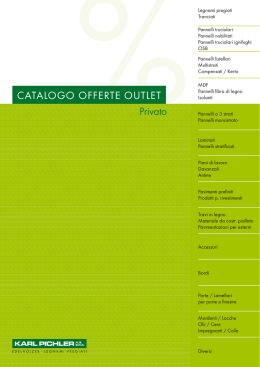 Offerte Outlet Privato