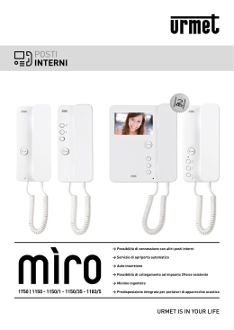 Scarica la scheda tecnica