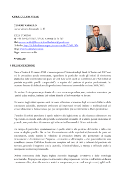 Scarica il PDF del CV