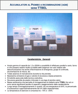 accumulatori al piombo a ricombinazione (agm)
