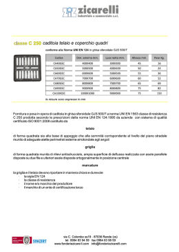 Scheda Tecnica - Zicarelli Industriale e commerciale Srl