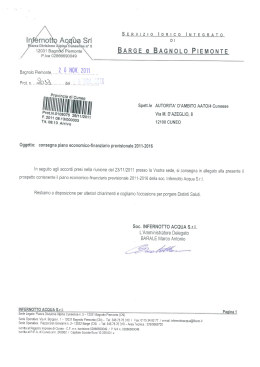 Cronoprogramma Infernotto Acqua srl - ATO 4