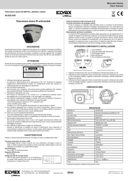 Telecamera dome IR antivandali
