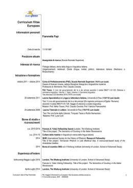 Papi Fiammetta  - Scuola Normale Superiore