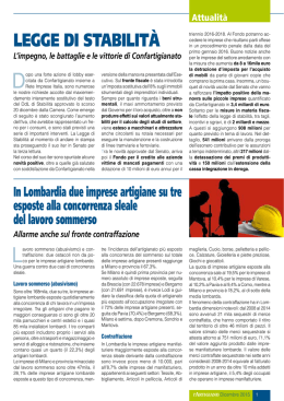 LEGGE DI STABILIT&Agrave; - Artigiani Sondrio
