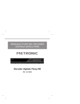 MANUALE D`USO DEL DECODER DIGITALE