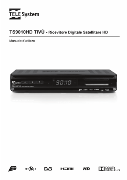 Manuale decoder TS9010HD Rev02 Manuale