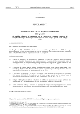 Reg. esecuzione n. 791-2015 – mod 1305 allegato I sviluppo rurale