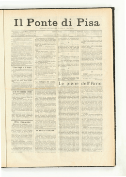 Le piene dell`Fkrno