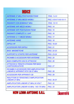 PAG. 33 AMPLIFICATORI LINEARI 43 MHz- 140