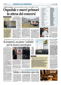 Ospedaleenuoviprimari inattesadeiconcorsi