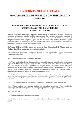 LA PERIZIA MEDICO LEGALE