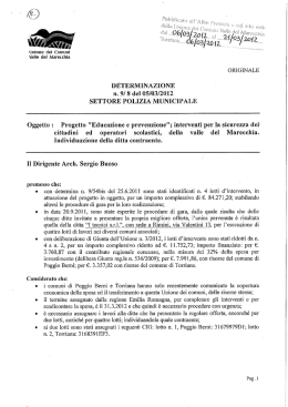 SETTORE POLIZIA MUNICIPALE