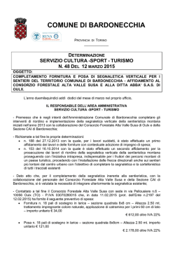 determina n. 48 - Comune di Bardonecchia