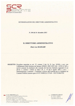 Determinazione di indizione - Farmaco Eprex - SCR