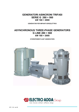 generatori asincroni trifasi serie g 280 &divide; 560
