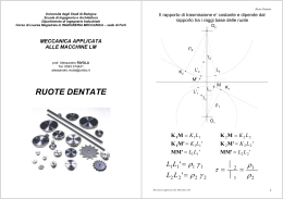 3. Ruote Dentate - Università degli Studi di Bologna