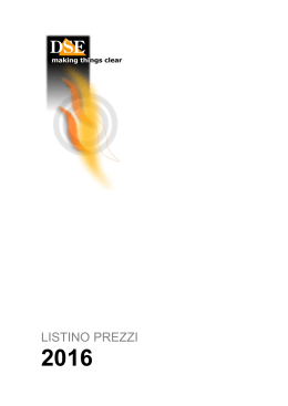 LISTINO PREZZI