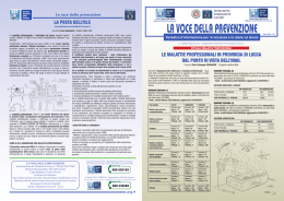 LA POSTA DELL`RLS LE MALATTIE PROFESSIONALI IN