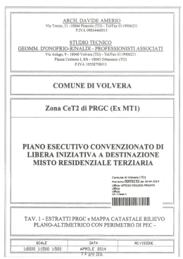 ARCH. DAVIDE AMERIO Via Trento, 31 -10064 Pinerolo (TO)
