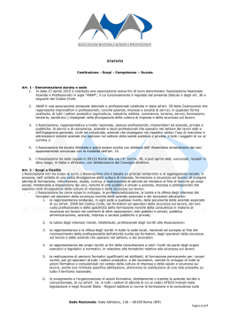 Sede Nazionale: Viale Adriatico, 136 &ndash; 00199 Roma (RM) Pagina 1